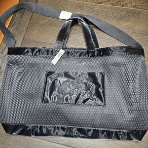 Black Mesh Women's Tote Bag